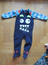 Pyjama Chaud Hiver Enfant Garcon Primark Monstre - 12/18 mois 86 cm