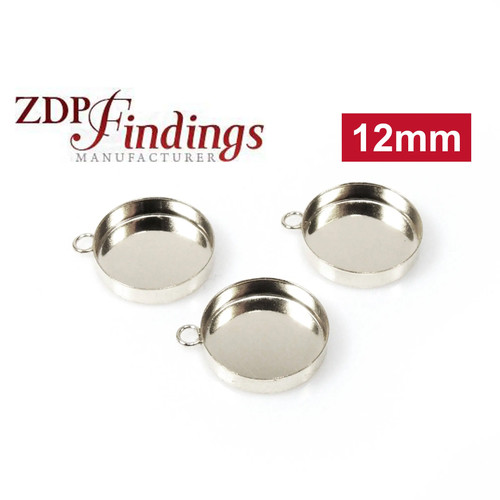 10pcs sterling silver 12mm - sterling,