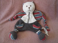 Doudou ours crème marron