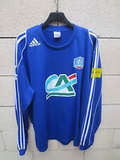 Maillot porté n°4 COUPE de FRANCE bleu ADIDAS match worn shirt PMU XL