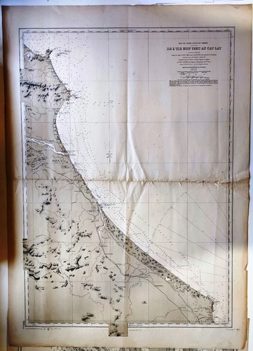 Rare carte marine ancienne - carte,