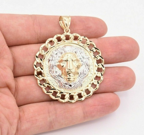 Pendentif médaillon lion - pendentif,
