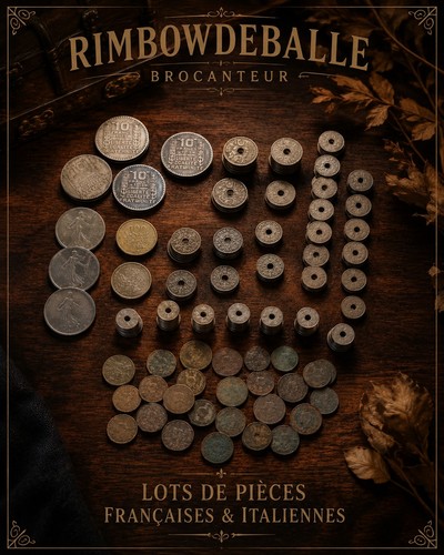 Lot pièces monnaies - lot, 85+