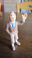 TINTIN FIGURINE TINTIN COSTUME MARRON SALUT DE LA MAIN BULLY HERGE