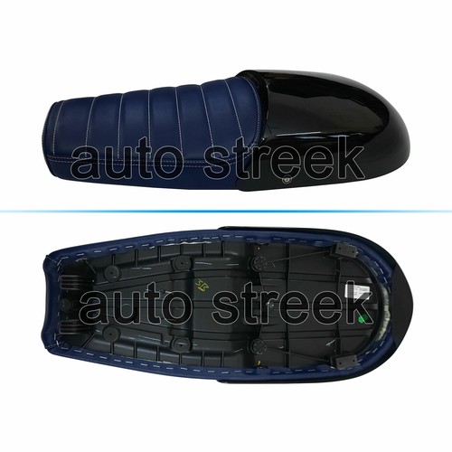 Selle double cuir bleu pour - cuir,