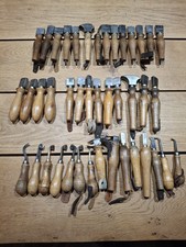 RARE GROS LOT D'OUTILS DE BOURRELIER CORDONNIER SELLIER DE MARQUE FERGUSON