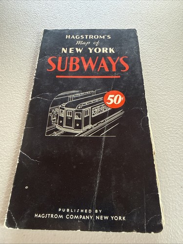 1940s hagstrom map nyc new - hagstrom,
