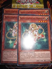 YU-GI-OH! COM SATELLCHEVALIER PROCYON LOT DE 4 (PLAYSET) NECH-FR028 NEUF ED 1