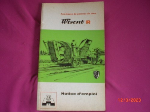 Notice emploi arracheuse - ,