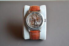 Montre Oris Artelier Translucent Skeleton sur bracelet alligator cognac