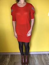 robe pull laine orange MARITHE FRANCOIS GIRBAUD  cravatatakiller taille 40 fr