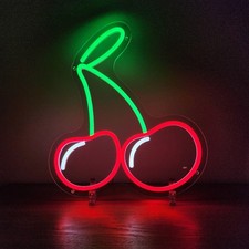 Cerises LED néon panneau