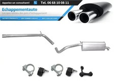 VW Polo 1.9 TDI 74 kW (2003-2009) échappement intermédiaire et silencieux final