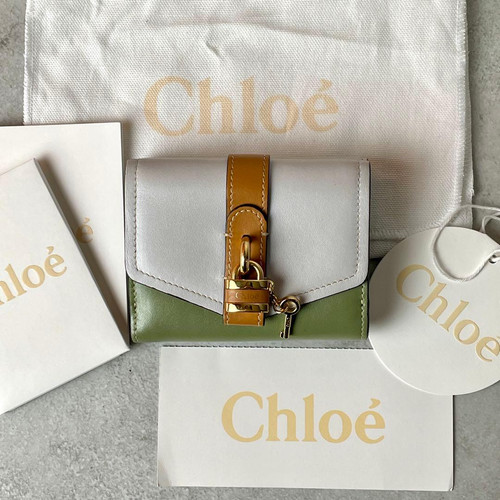 Petit portefeuille triple - , cuir