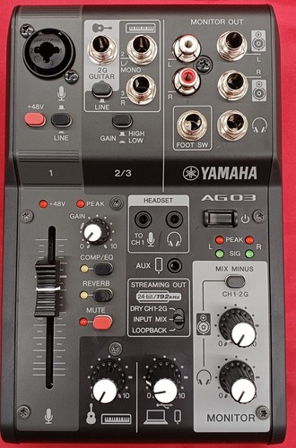 Yamaha ag03mk2 channel - ag03mk2, live