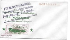 1939  PAQUEBOT NORMANDIE bloqué à NEW YORK