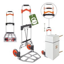 Pack and Move - Diable pliable en aluminium - 35 x 48 x 119 cm - 125 KG max - Po