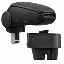 Pour Peugeot 207+Sw + Cc Accoudoir Central Fois Cuir Référence Noir