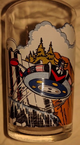 Verre décoré goldorak - goldorak, /