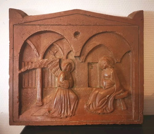 Plaque sculpture bas relief - ,