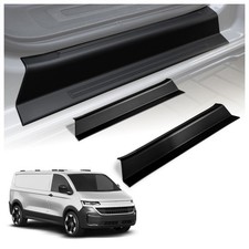 pour Volkswagen VW Transporter (T7) 2025- Seuils de porte avant Noir Mat
