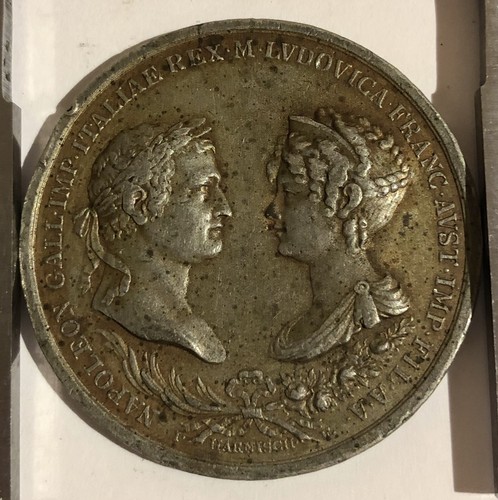Médaille étain mariage - en,