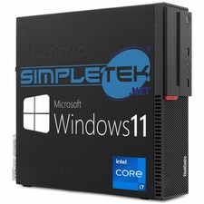 LENOVO THINKCENTRE M800 SFF I7 WIN 10 RAM 32GB SSD 2TB GPU GT730 SÉRIE RS232