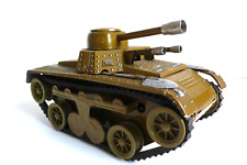 JOUSTRA  TANK "TCHAD"   CHAR TÔLE LITHOGRAPHIÉE    Lg 20cm   TRÈS BON ÉTAT  1953