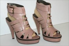SAN MARINA  Sandales à brides Lanières Beige Rosé Talons Hauts T 40 TTBE