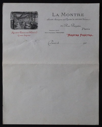 Facture paris 1900 montre - paris,
