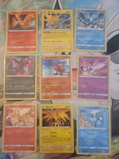 Lot De 9 Cartes Pokemon Oiseaux Légendaire