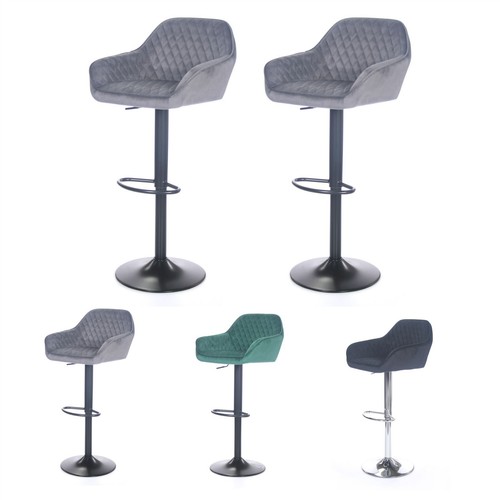 Velours barre tabourets - x,