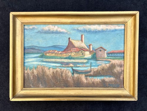 1950s french oil painting - 1950s,