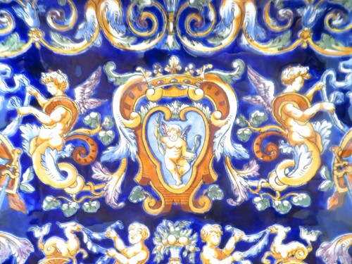Coupe carrée creuse - , faience