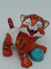 ANCIENNE FIGURINE PVC PLASTIQUE CHAT GAMELLE DROLE