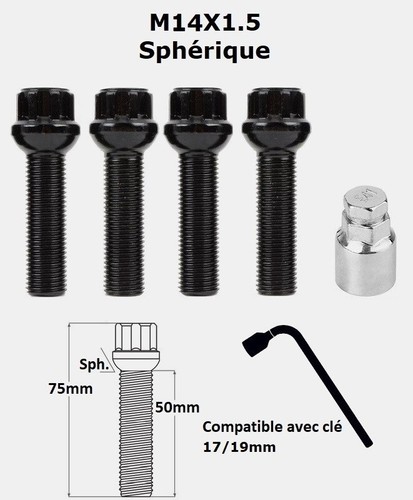 Ecrous antivol roues - de,
