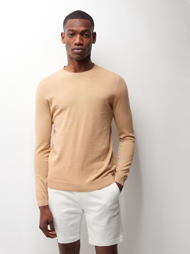 Pull devred 1902 beige homme - pull,