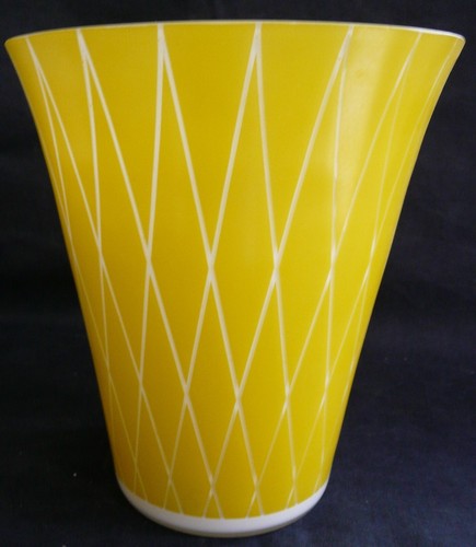 Vase vintage vianne jaune - vase,