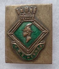 Insigne Badge HMS HERMES 1919-1942 Porte Avions Anglais Royal Navy GB émail 