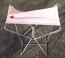 Banc pecheur pliable ancien zinc  (47x37x27 cm)