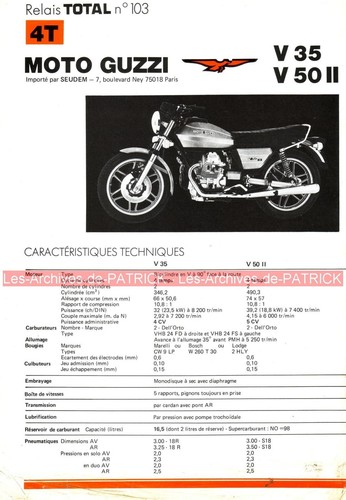 Moto guzzi v50 v35 - guzzi, 35