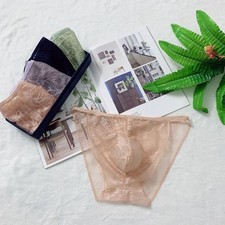 Slip homme dentelle sans