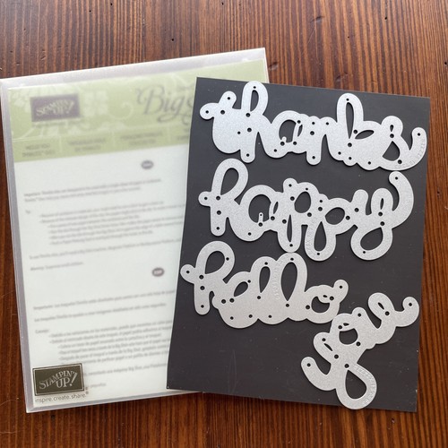 Stampin big shot dies - up!,
