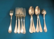 6 couverts de table CHRISTOFLE modèle EMPIRE MALMAISON métal argenté Ménagère