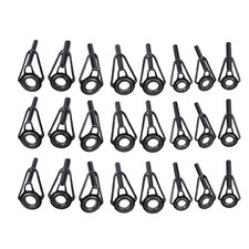 Kit de réparation efficace 24 pièces guide de canne à pêche conseils anneaux