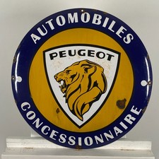 Plaque émaillée Peugeot - Ø