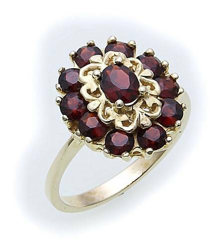 Bague femme avec grenat - femme, en