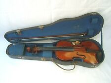 ancien violon MIRECOURT luthier A TORELLI archet et son étui a restaurer  