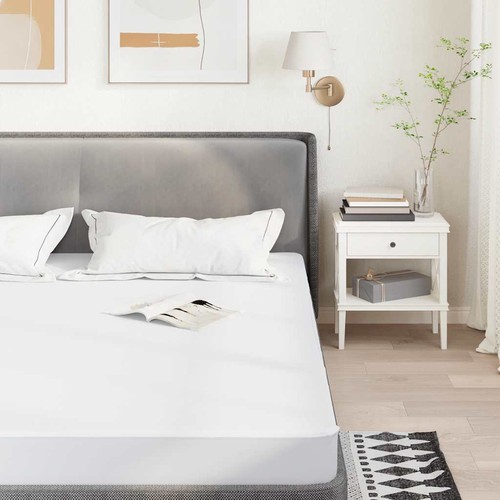 Protège matelas blanc 90x190 - protège-matelas,