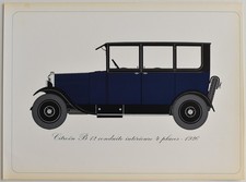 Citroën B 12 conduite intérieure 4 places, 1926 Gravure de 1967